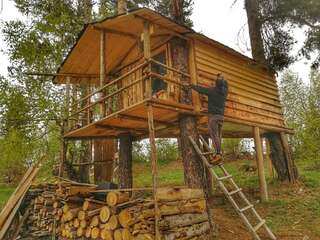Гостевой дом Heshkili huts Svaneti Keshkili Бюджетный двухместный номер с 1 кроватью-5